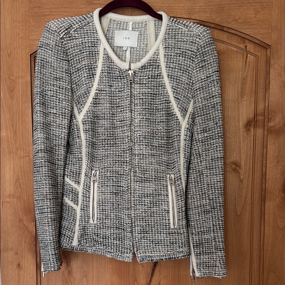 SOLD IRO Tweed Women's Gray Blazer Jacket